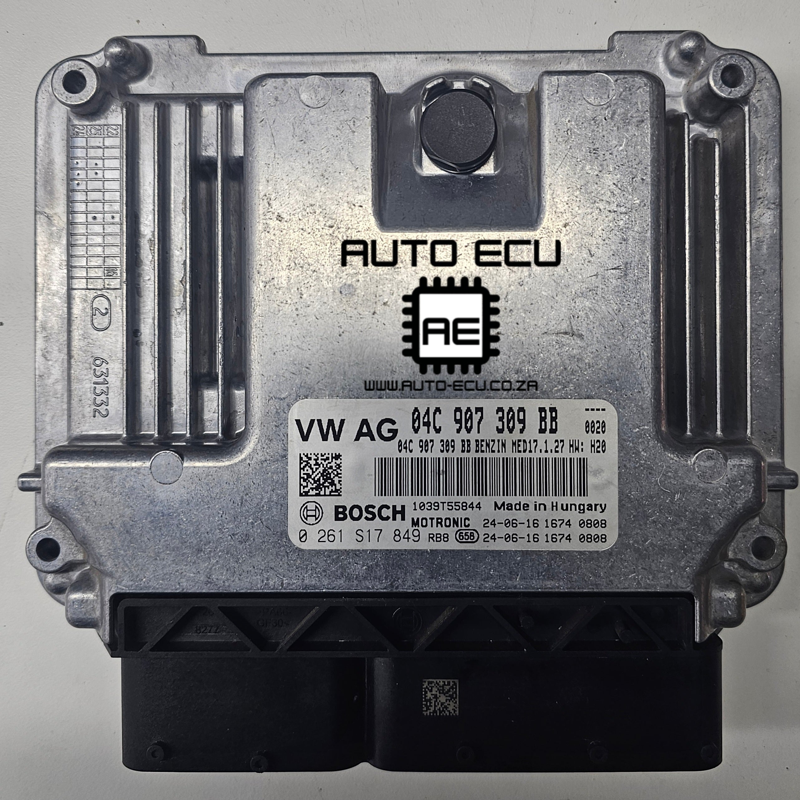 VW Polo 1.0 TSI DXU Auto 2024  Engine Control Unit (ECU) 04C 907 309 BB 0 261 S17 849 Bosch MED17.1.27