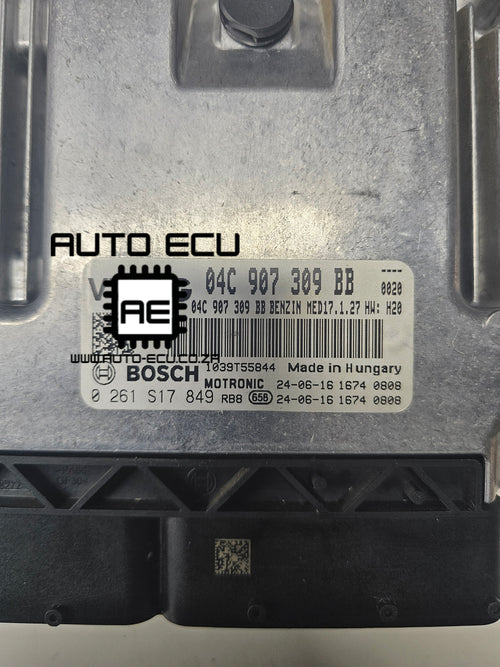 VW Polo 1.0 TSI DXU Auto 2024  Engine Control Unit (ECU) 04C 907 309 BB 0 261 S17 849 Bosch MED17.1.27